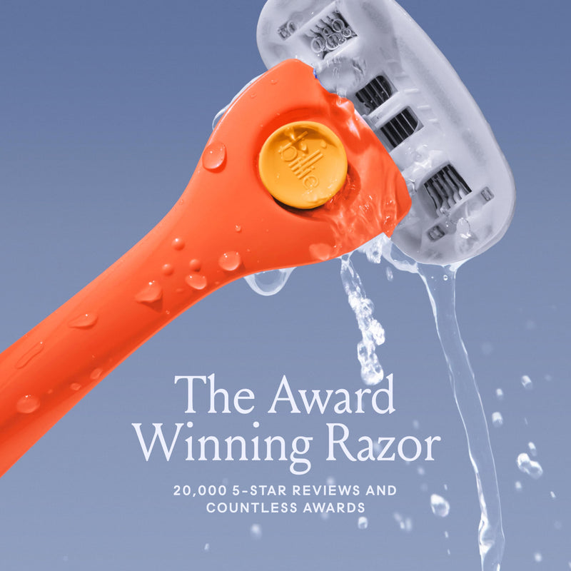 [Australia] - Billie Razors for Women Shave Kit – Women’s Razor + 2 x 5-Blade Razor Refills + Magnetic Holder – Sunburst 