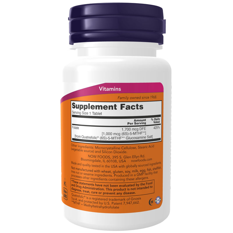 NOW Supplements, Methyl Folate 1,000 mcg, Metabolically Active Folate*, Co-Enzyme B Vitamin, 90 Tablets & Supplements, (L-Lysine Hydrochloride) 1,000 mg, Double Strength, Amino Acid, 100 Tablets