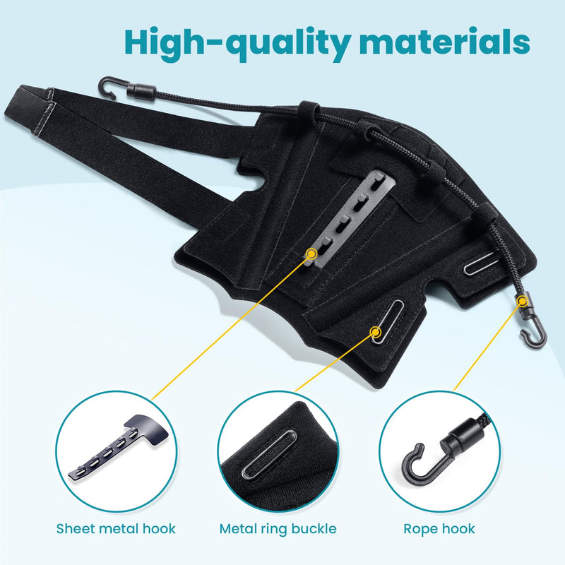 [Australia] - AFO Foot Drop Brace Splint, Adjustable Drop Foot Up Ankle Support for Walking with Shoes, Improve Walking Gait, Fits Right & Left, Women and Men - Black 