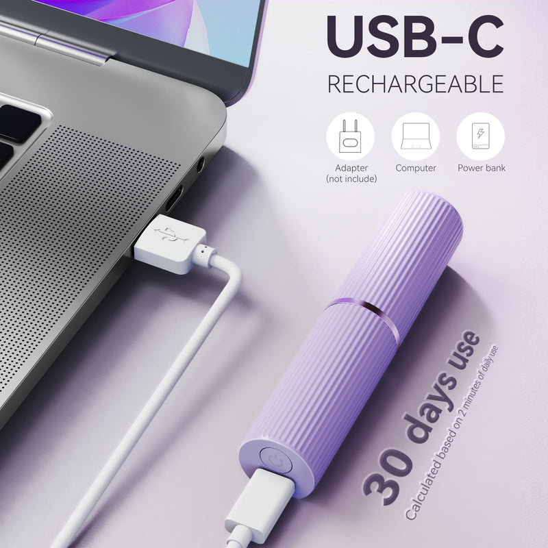 [Australia] - 2-in-1 Facial Hair Remover Kit for Women, Bautrium Electric Facial Shaver Eyebrow Razor Women with USB-C Cable & Storage Bag Rechargeable 