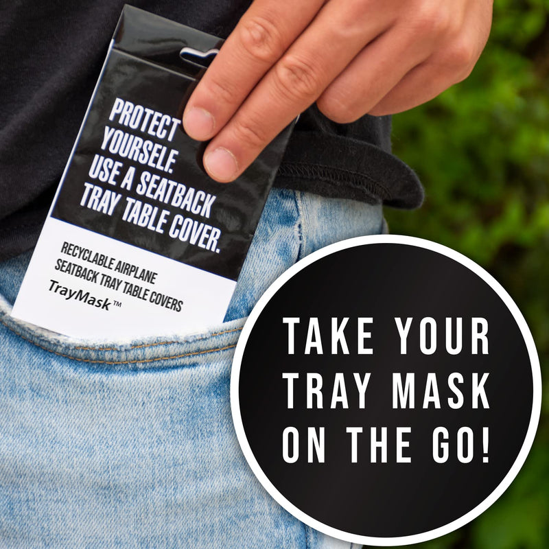 [Australia] - Disposable Tray Table Cover | Must Have Airplane Travel Essentials | Perfect for Toddlers, Kids and Adults Travel Accessories | Provides a Fresh/Clean Layer of Protection | 10 Pack Original 10-Pack 