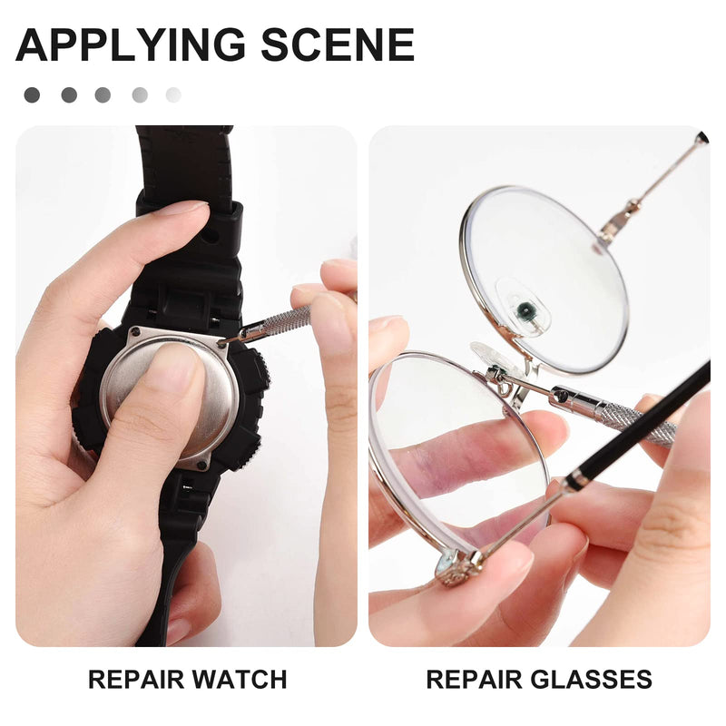 [Australia] - 630 Pcs Tiny Micro Repair Screw Kit Eyeglass Sunglass Repair Kit with Screwdriver for Repair Spectacles, Watch, Jewelry 