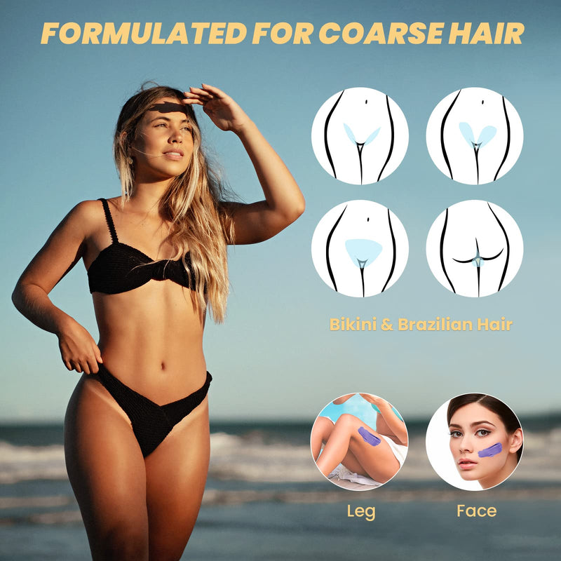 [Australia] - 17.5 Oz Charmonic Hard Body Hair Removal Wax Beads, European Lavender Depilatory Wax for Women and Men (500g/1.1 lb) 