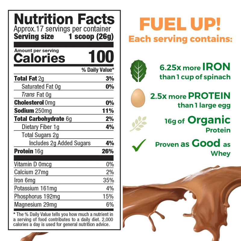 [Australia] - Raw Pea Protein Powder, Vegan Plant Based Protein, BCAA, Low-Carb, Low-Sugar, Chocolate Power, 1 Pound (Pack of 1) 15.8 Ounce (Pack of 1) 
