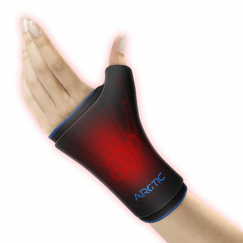 [Australia] - Two Pack | Wearable Thumb & Wrist Ice Pack – Reusable Hot Cold Compression for Hand, Finger, Carpal Tunnel, Arthritis, and Tendonitis Relief (S/M) S/M 