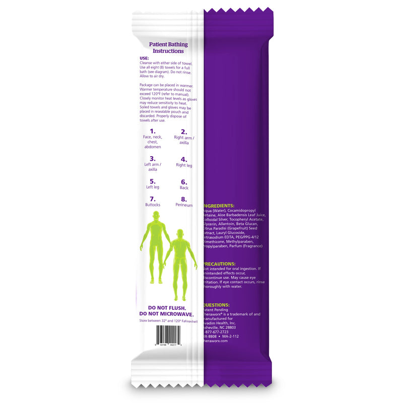[Australia] - Theraworx Protect Advanced Hygiene and Barrier System Towels - 8 Count (Pack of 1) Unscented 8 Count (Pack of 1) 
