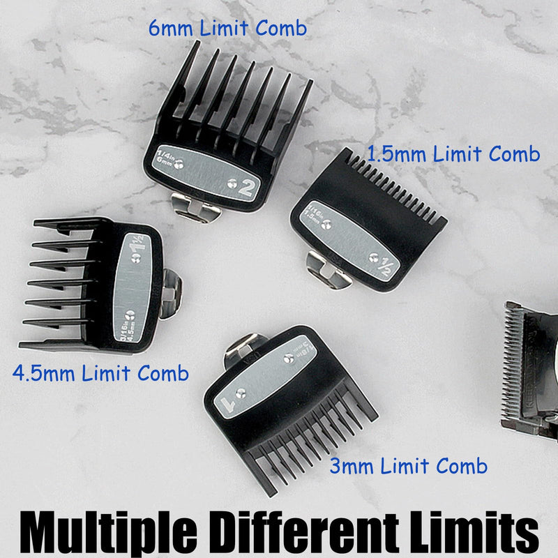 [Australia] - Set of 4 hair clipper attachments for choice, hair clipper guide combs, beard trimmer attachment comb set, magic clip trimmer razor 