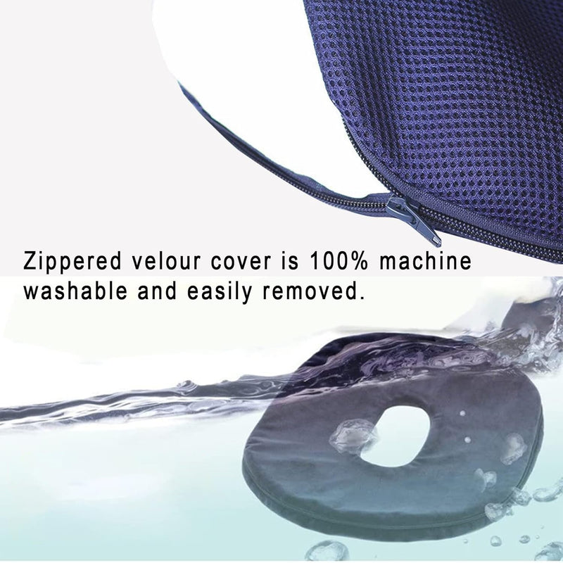 [Australia] - Donut Pillow Tailbone Pain Relief Cushion Bed Sores, Bed Sore Cushions for Butt, Positioning Pillow, Anti-Decubitus Pad for Hemorrhoids, After Surgery Blue 