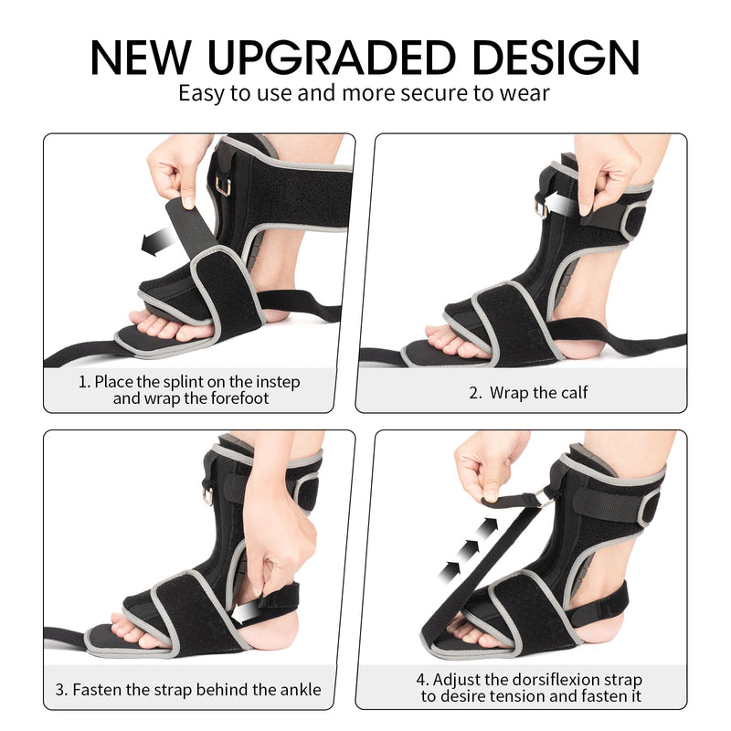 [Australia] - Plantar fasciitis bandage with massage ball: heel spur bandage, foot bandage, plantar fasciitis night splint to relieve foot pain from plantar fasciitis, Achilles tendonitis 