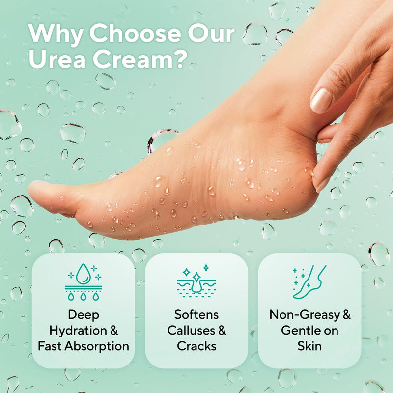 Lavinso Urea Cream 40 Percent for Feet with Maximum Strength - Foot Cream for Calluses and Dry Cracked Heels - Rough Skin Repair for Men and Women