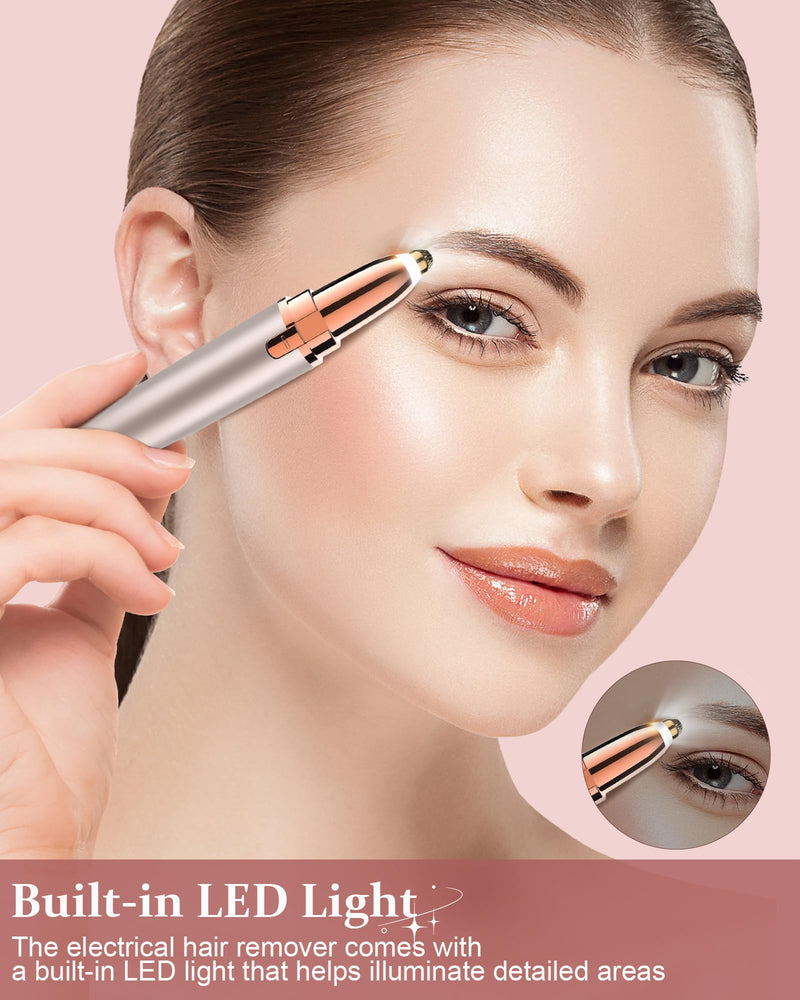 [Australia] - Eyebrow trimmer women's rechargeable eyebrow razor: precision eyebrow trimmer women's facial hair trimmer painless eyebrow epilator eyebrow hair remover eyebrow trimmer for women 