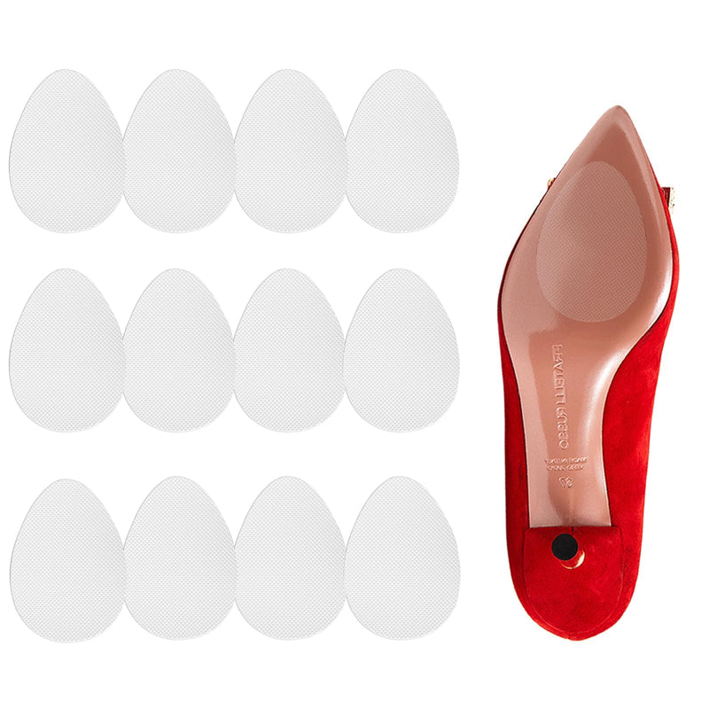 [Australia] - Anti-slip sole pads, non-slip sole stickers, self-adhesive sole pads for a secure grip on smooth floors - effective solution for safe walking, pack of 12, translucent 