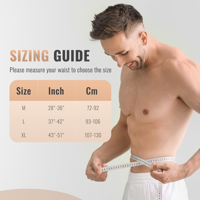 [Australia] - Abdominal Hernia Belt, Abdominal Hernia Belt for Men, Women, Belly Button Umbilical Hernia Binder w/1 Hernia Compression Pads L 1 