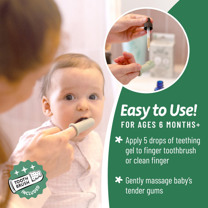 [Australia] - Legendairy Milk Organic Teething Gel - Baby Teething Relief Drops, Clove and Chamomile - Ideal for Babies and Toddlers - Sugar Free, 120 Servings 