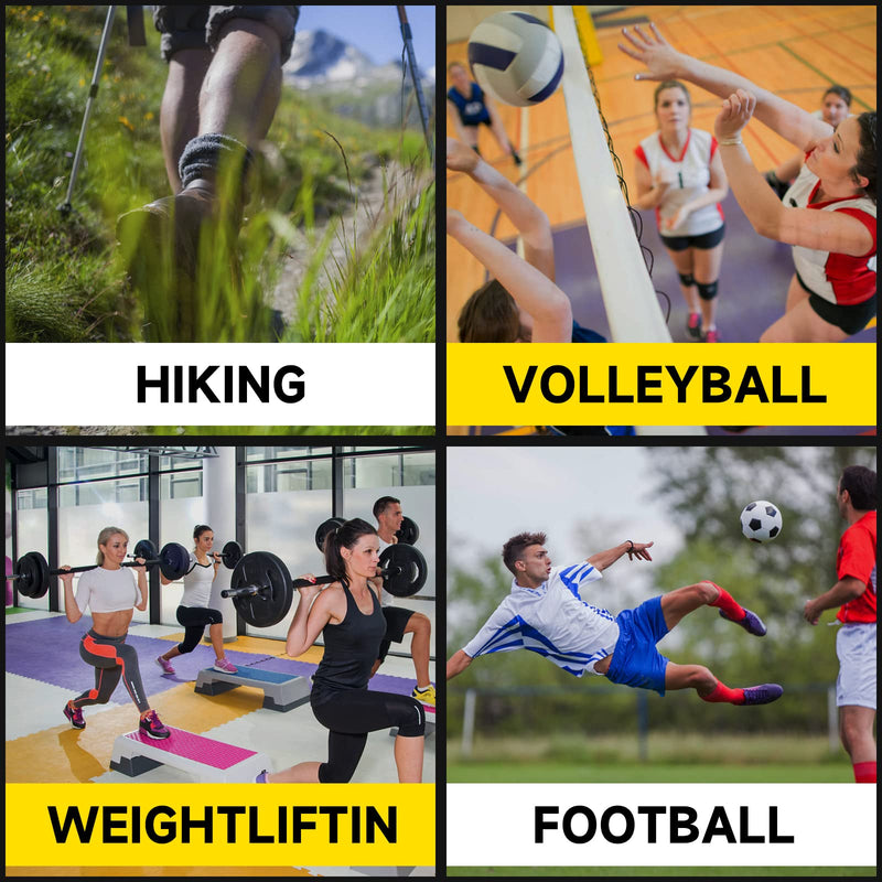 [Australia] - Athletic Tape, 45ft Per Roll, Easy to Tear and No Residue, Sport Tape for Strains and Sprains, Hypoallergenic and Breathable (4 Black) 4 Rolls 
