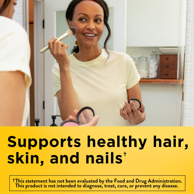 [Australia] - Nature Made Maximum Strength Biotin 5000 mcg, Dietary Supplement may help support Healthy Hair, Skin & Nails, 120 Softgels 120 Count (Pack of 1) 