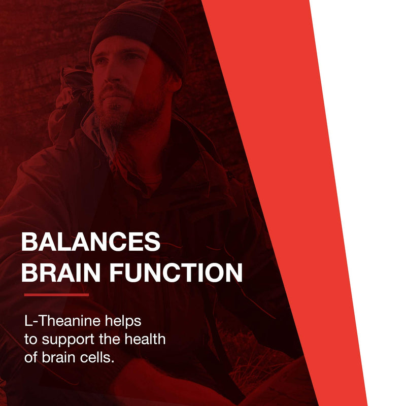 PROTOCOL FOR LIFE BALANCE L-Theanine 200mg, Stress Relief*, 60 Veg Caps | Support Relaxed but Alert Temperament*, Supports Brain Health and Efficiency*, Free of Dairy, Gluten, and Soy, Non-GMO, Vegan