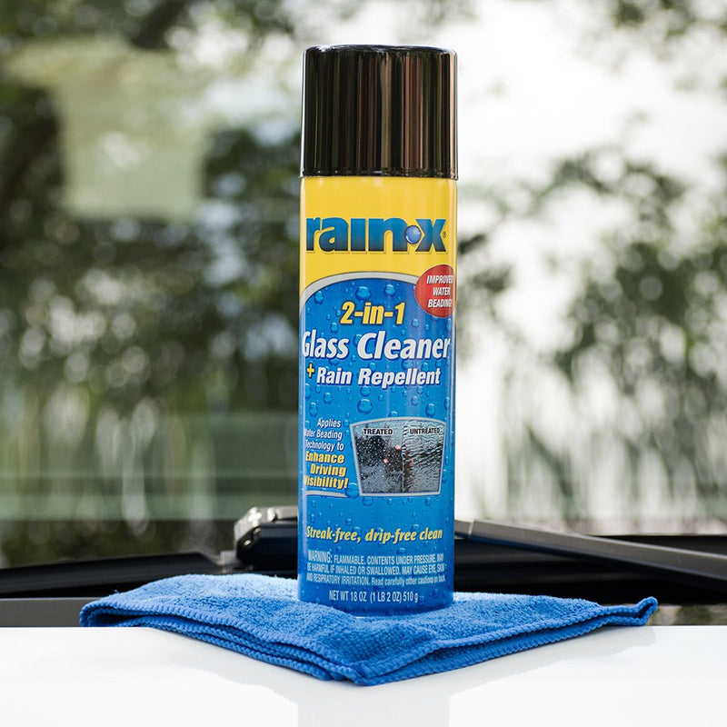 [Australia] - Rain-X 5080233 2-In-1 Glass Cleaner Plus Rain Repellent, 18 Ounce , BLUE 1.13 Pound (Pack of 1) 