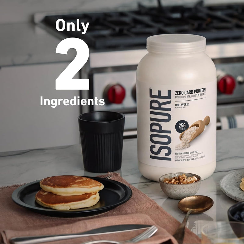 [Australia] - Isopure Zero Carb Whey Isolate Protein Powder, Unflavored 1 LB 