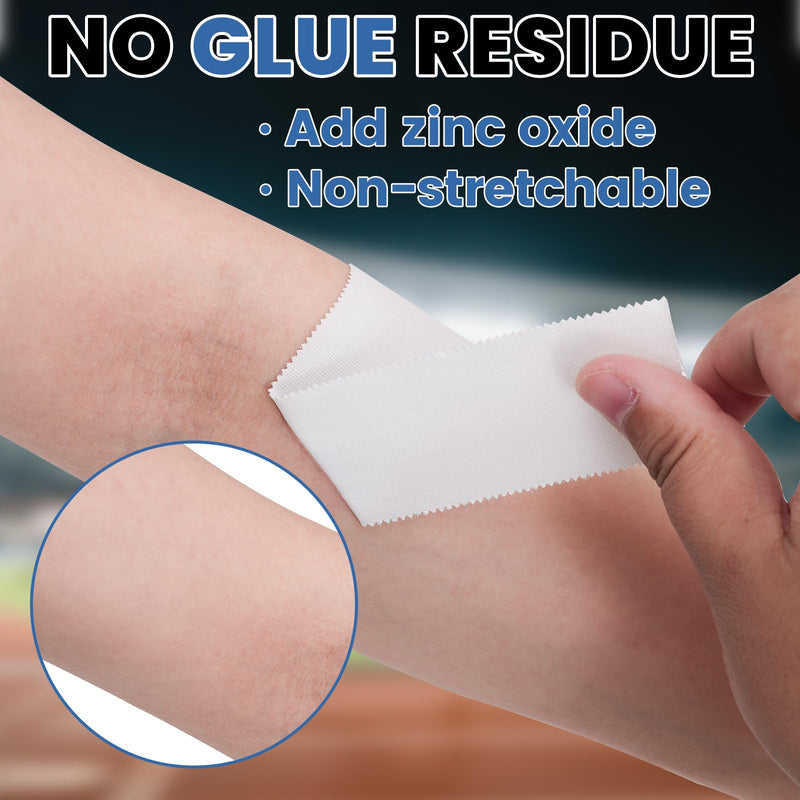 [Australia] - 8 Pack Athletic Tape, White Sports Tape, Easy Tear Wrist Tape, Strong Adhesion Tapes for Boxing, Gymnastics, Hockey, Soccer, Lacrosse and First Aid(1.5in x 184ft Total) 