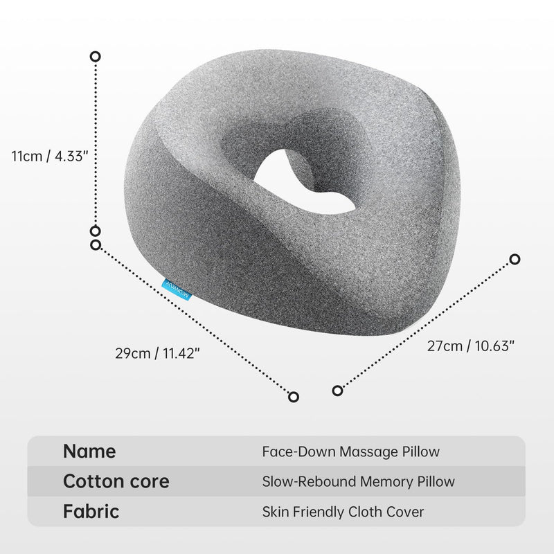[Australia] - Face Down Pillow with Face Cradle Pad, Massage Headrest for Bed, BBL Pillow After Surgery Post Eye Surgery Vitrectomy Recovery - Comfortable Support for Faster Healing & Pain Relief 