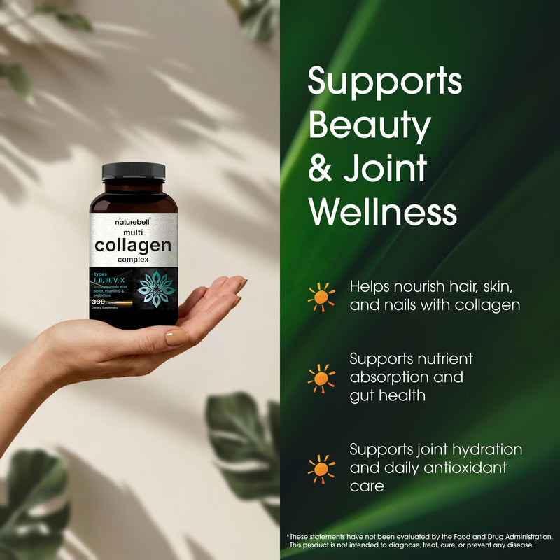 NatureBell Multi Collagen Complex, 300 Capsules