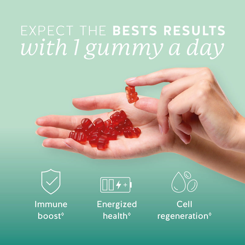 Bears with Benefits Immune Support Gummies with Vitamins C, D, B6 & Zinc | One gummy a day with 9 essential vitamins. Delicious lemon flavor in a vegan formula to support your daily immune health. 1 Count (Pack of 60)