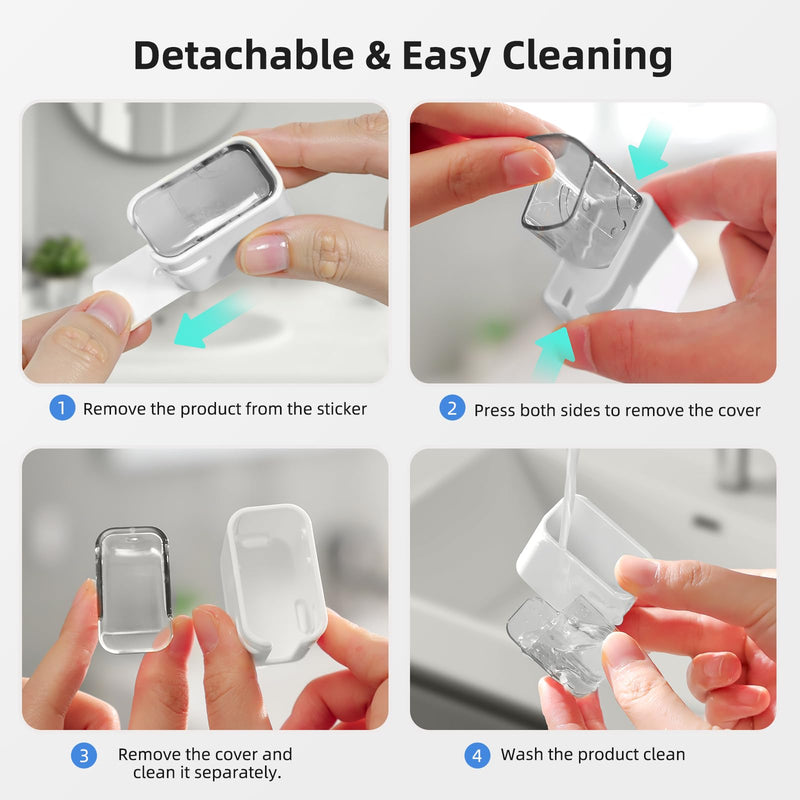 [Australia] - Travel Toothbrush Head Cover 2PCS, Electric Toothbrush Covers Caps, Ventilated Toothbrush Protectors Caps for Travel, Camping, Bathroom, Business, Grey 
