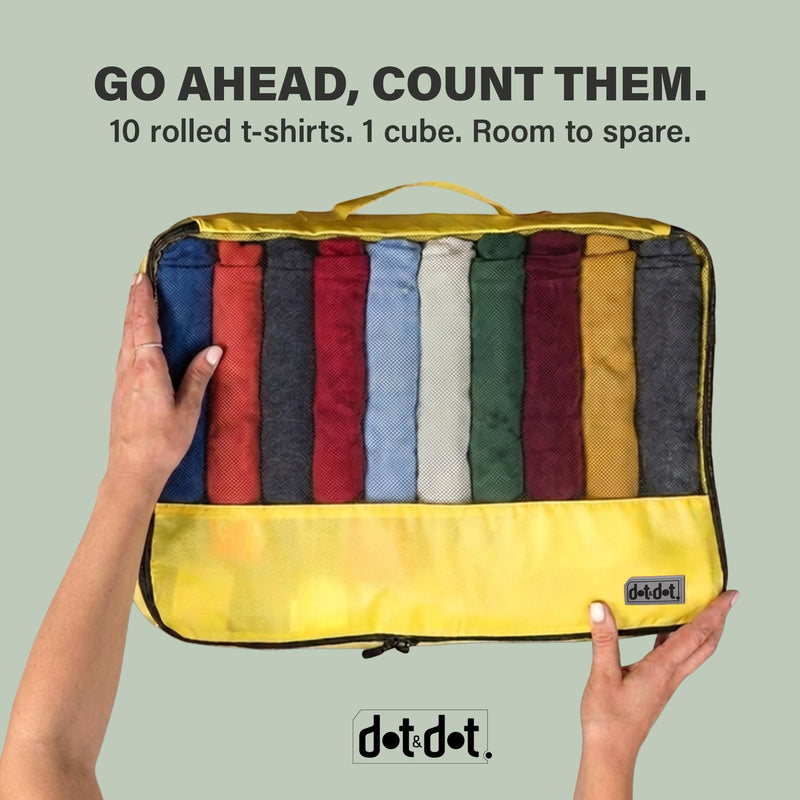 Dot&Dot Leak Proof Travel Bottles Large Packing Cubes for Travel