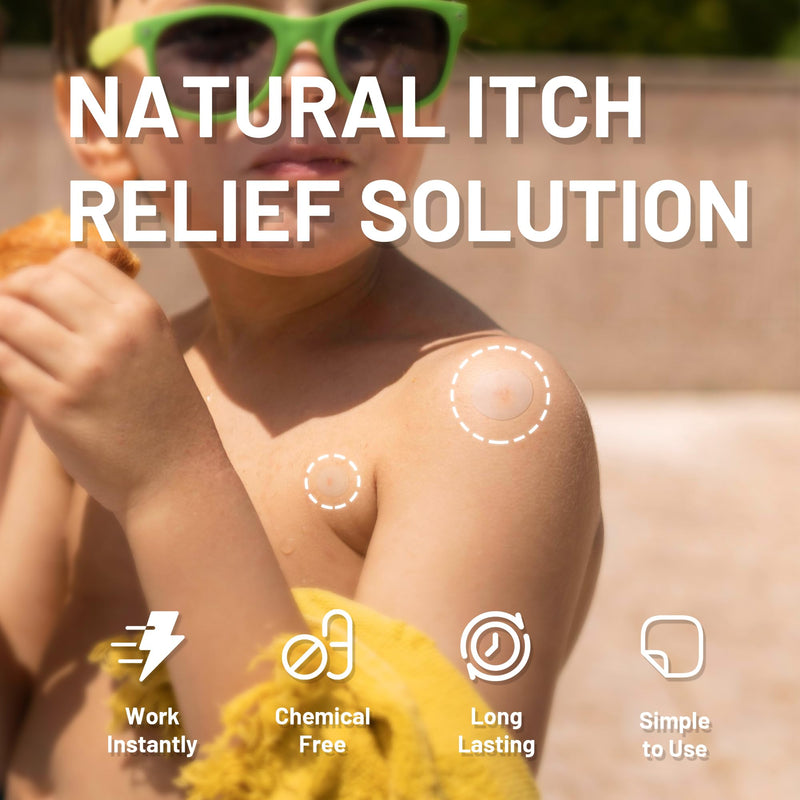 [Australia] - Itch Relief Patch for Kids, 28pcs Anti Itch Stickers, Fast Bite Itch Relief, Reduces Swell, Summer Travel Essentials, Bite Suction Tool Alternative for Outdoor, Camp, Hiking Clear 28 Patches 