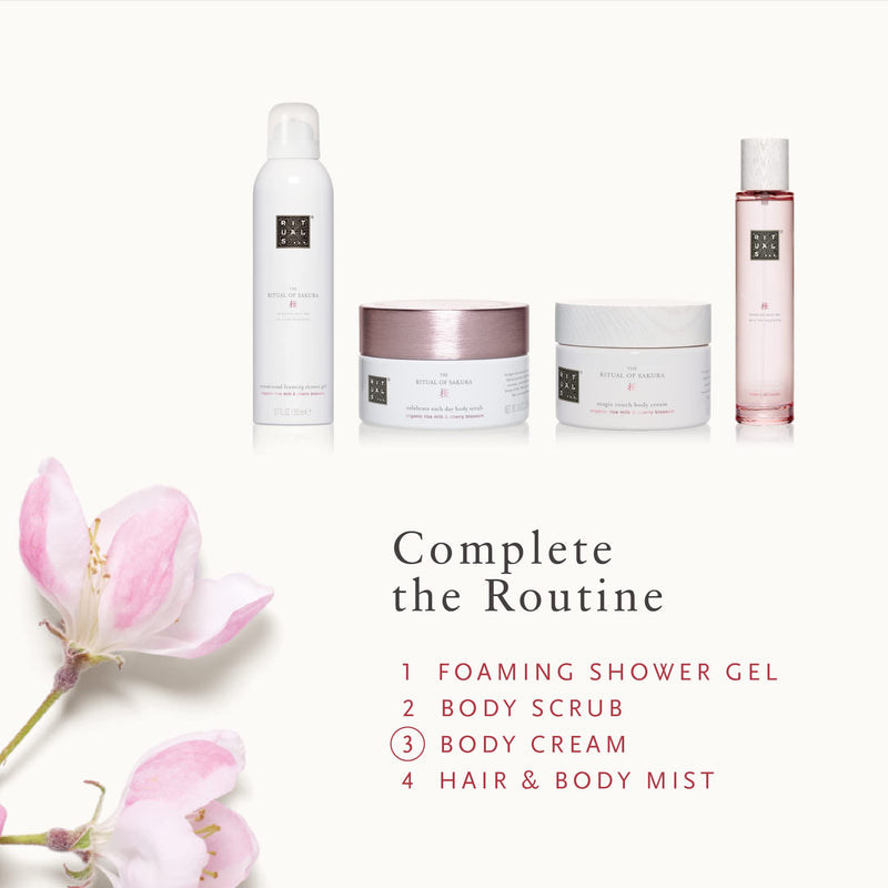 RITUALS Sakura Renewing Body Cream - Moisturizer with Rice Milk & Cherry Blossom - 7.4 Fl Oz