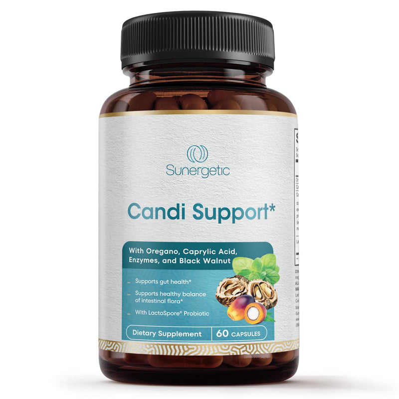 [Australia] - Premium Candida Cleanse Supplement ‚Äì Candida Support Supplement with Oregano, Caprylic Acid, Black Walnut & Probiotics ‚Äì Supports Gut Health, Digestion & Intestinal Flora - 60 Candi Support Capsules 