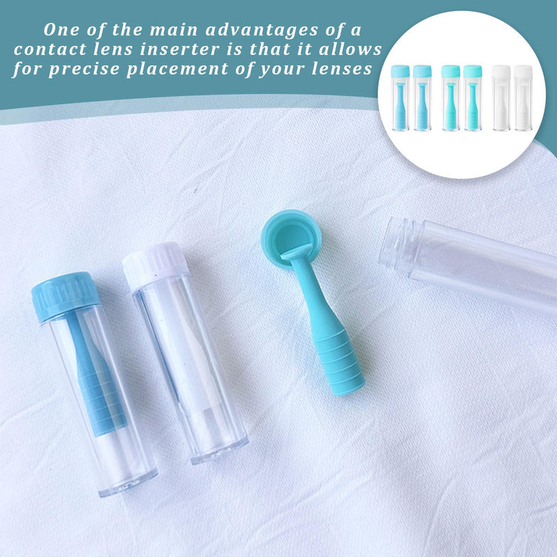 [Australia] - Pack of 6 contact lens suckers, contact lens insertion aid, contact lens remover, contact lens remover soft lenses, silicone contact lens remover, contact lens sucker soft lenses for hard lenses 