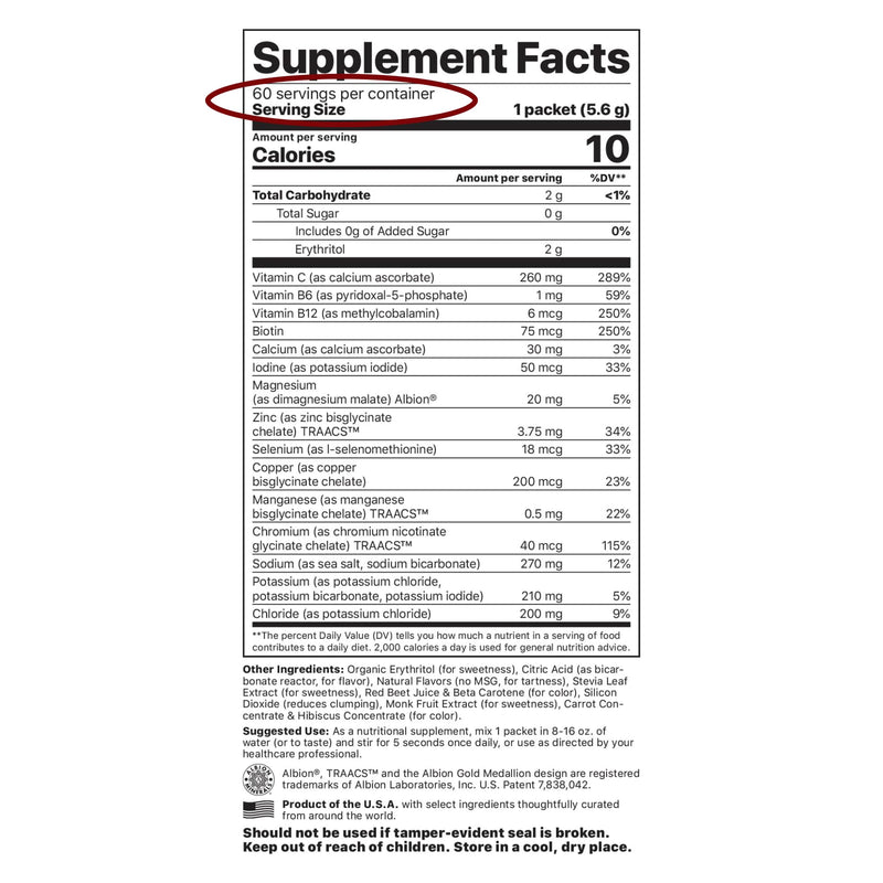 Jigsaw Health Electrolyte Supreme | Broad Spectrum of Electrolytes + Trace Minerals | Fruit Punch Flavor | 60 Servings (Packets)