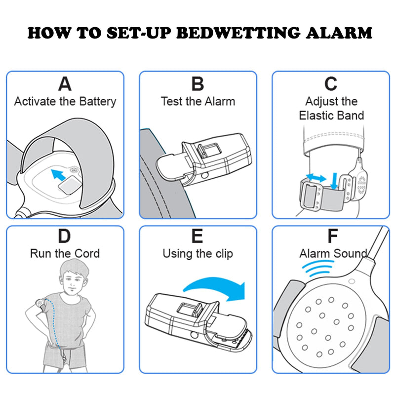 [Australia] - Bedwetting Alarm, Pee Alarm for Bedwetting, Potty Alarm Bedwetting for Kids with High Sensitivity, 2 Working Modes, Loud Sound & Strong Vibration 