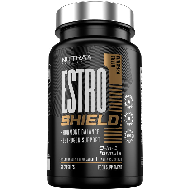 Estro Shield Estrogen Blocker for Men – Anti Estrogen & Estro Control Supplement with Nettle, Maca, Zinc & Broccoli Extract 60 Vegan Capsules