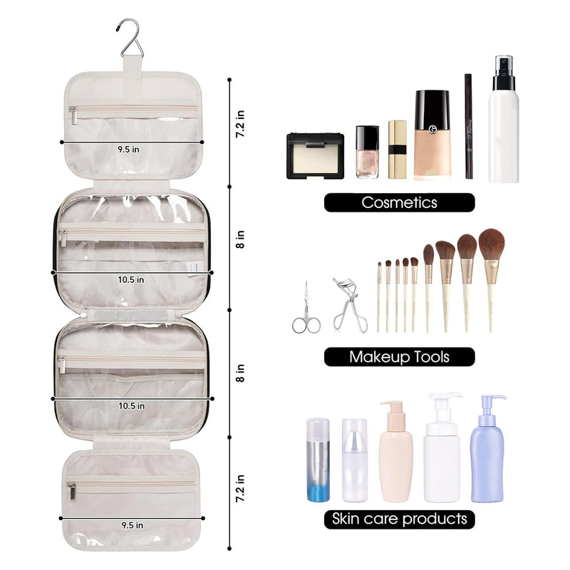 Narwey Hanging Toiletry Bag With Large Makeup Bag