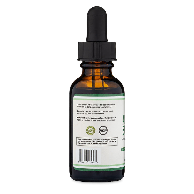 [Australia] - Adrenal Support Supplements (Liquid Drops) - 10 Organic Adaptogens for Adrenal Fatigue (One Month Supply) Cortisol Manager for Stress Relief (10 Apoptogenic Herbs for Adrenal Health) by Double Wood 