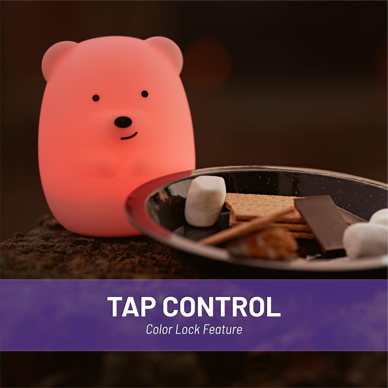 [Australia] - Lumipets, Night Light Kids, Kids Lamp, Kids Night Light, Baby Night Light, Toddler Night Light, Cute Night Light, Bear Night Light for Girls, Nightlight for Kids Room, Rechargeable Battery Junior Bear 