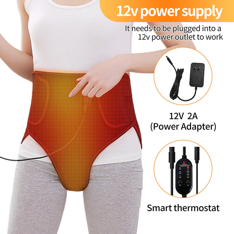 Period Heating Pad, Heating Pad for Period Cramps Massager for Women, with 3 Vibration and Heat Settings, New Upgrade Menstrual Heating Pad for Abdomen Pain and Cramps Relief Black