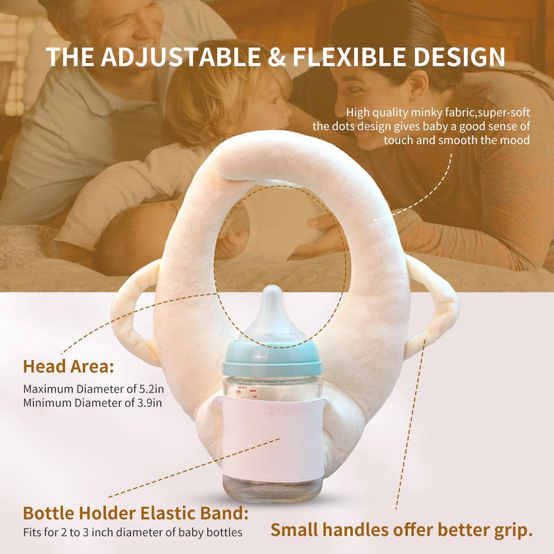 Baby Bottle Holder, Adjustable Nursing Pillow Support, Baby Self-Feeding Bottle Holder, Newborn Essentials, Baby Self-Help Hands-Frees Bottle Holder, Baby Self-Feeding Pad