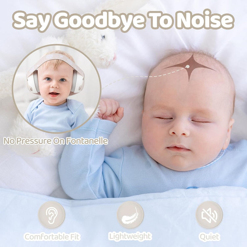 [Australia] - Baby Earmuffs-25dB NRR Baby Noise Cancelling Headphones with Adjustable Headband, Infant Ear Protection for Babies 0-36 Months,Travel Essentials for Airplane/Improves Sleep/Outdoor Starlight 
