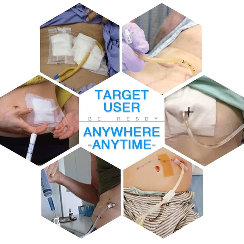 [Australia] - Breathable Peritoneal Dialysis Belt PD Catheter Mesh Pouch G-Tube Feeding Tube Peg Tubing Accessories Transfer Set Fixation Medical Nursing Supplies Adult Soft Adjustable Belly Band ((Medium 28"-41")) (Medium 28"-41") 