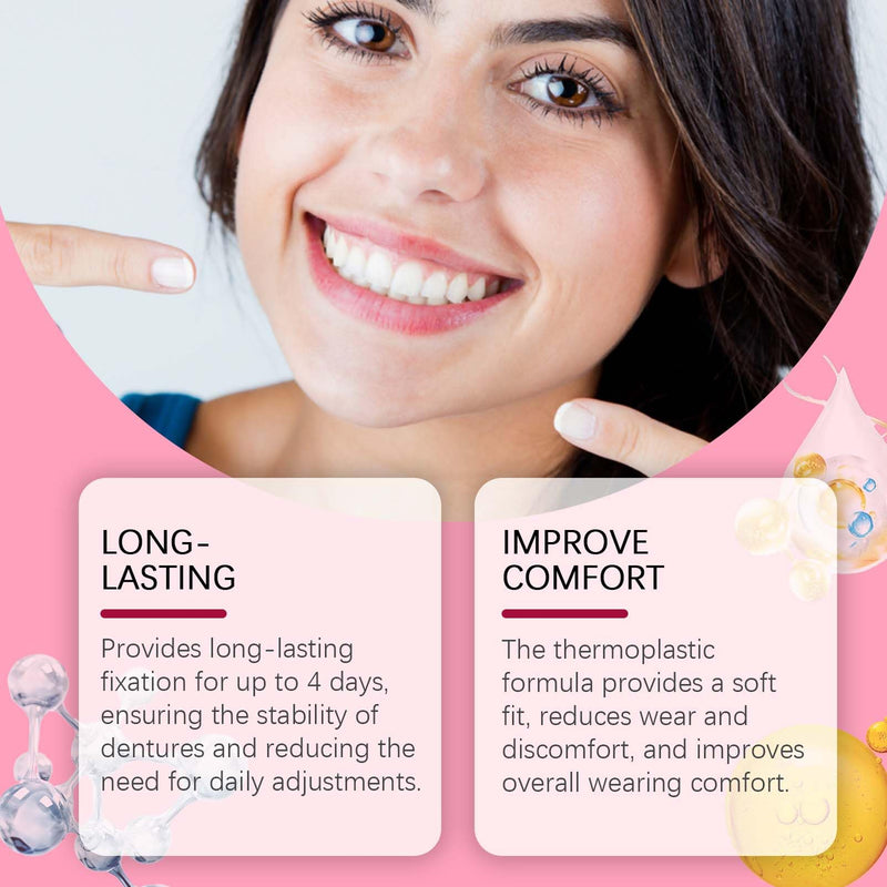 [Australia] - Denture Adhesive Cream, 2PCS Thermoplastic Denture Glue, Thermoplastic Denture Adhesive, Safe Thermoplastic Denture Adhesive, Denture Glue 