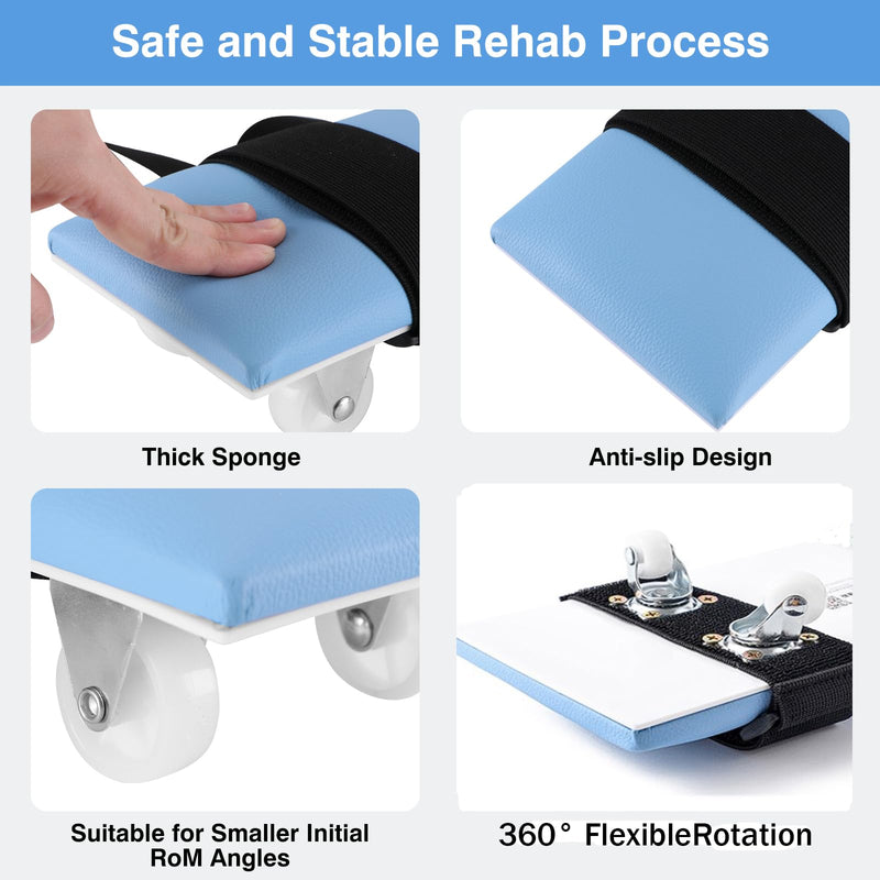 [Australia] - Desktop Rehab Skateboard360°Roating Wheels,Shoulder Pulley Physical Therapy,Pulleys Shoulder Rehab,Stroke Victims Arm Skateboard,Improves Flexibility And Extension 