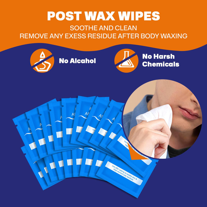 [Australia] - Super Nose & Ear Waxing Kit |100g Wax, 30 Applicators | Ear & Nose Hair Removal for Men & Women | No Microwave Needed | Includes Balm Wipes, Mustache Guards | Pain-Free Hair Remover, Long-Lasting Super Nose Waxing Kit 
