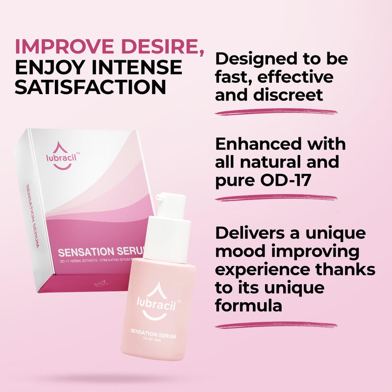 [Australia] - Lubracil Sensation Serum for Women – External Use Only – Moisturizing Formula with Natural Herbal Extracts – Hormone-Free – 30ml (2 Pack) 