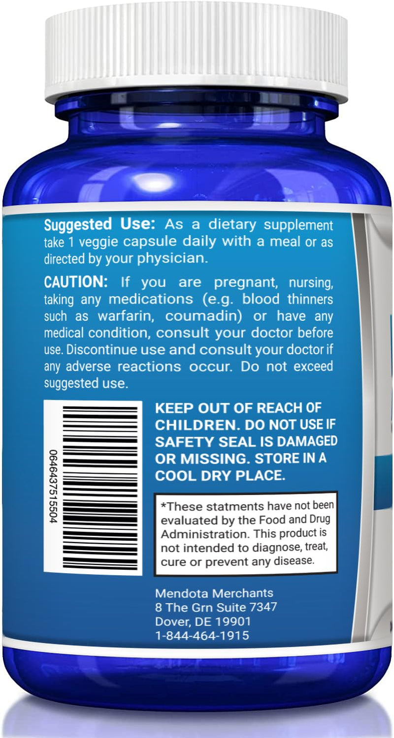 Vitamin K2 MK7 (MenaQ7) 100 mcg w/Coconut Oil for Superior Absorption, Dietary Health Supplement, 120 Vegan Liquid Capsules to Support Bone Strength & Density for Adults Women & Men | YounGlo Research authentic soy-free vit k2 dietary health supplement...