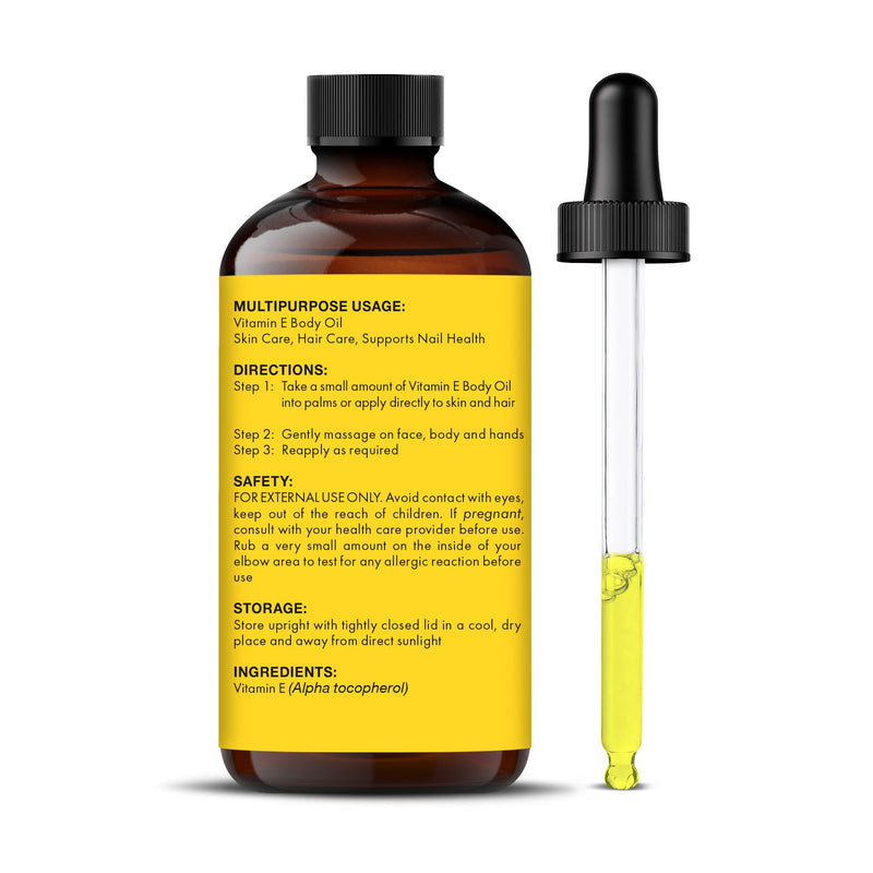 Majestic Pure Vitamin E Oil 100% Pure & Natural Body Oil - 2 Fl Oz | Ideal for Skin, Nails, Face Oil, Hair Oil - 70,000 IU- Cold Pressed Hexane Free Non-GMO Gluten Free Formula 2 Fl Oz (Pack of 1)