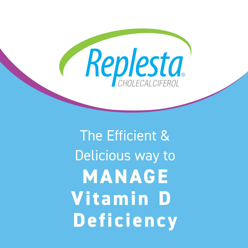 Replesta 50,000 IU Vitamin D3 Cholecalciferol, for Vitamin D Deficiency, Once-Weekly Chewable Wafer, Non-GMO, Natural Orange Flavor, 4 Pack (Pack of 2) 0.4 Ounce (Pack of 2)